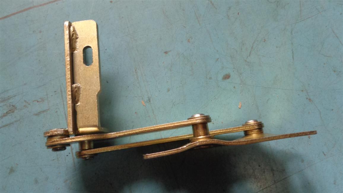 Side door hinge, four-link, steel, right front-1