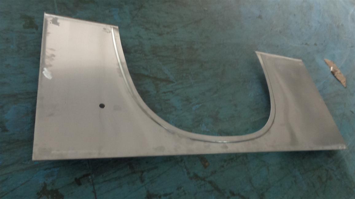 Aile de roue arrière gauche, 6129Y6, alliage d'aluminium, suspension pneumatique