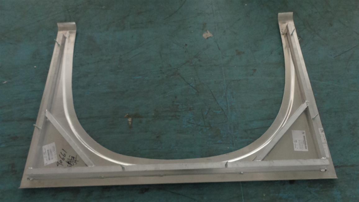 Right front wheel wing, 6129Y, aluminum alloy