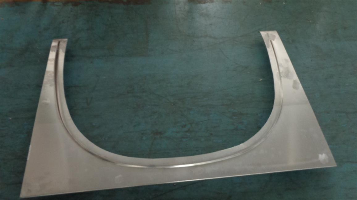 Right front wheel wing, 6129Y, aluminum alloy-2