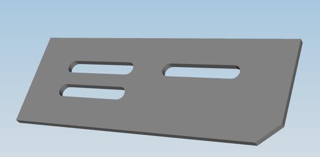 Support plate - door support, 6129Y5, Q235 t=5.0, door pump support plate