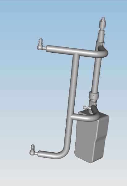 门泵总成,气动,前门,外摆式,左舵,弯臂半径420,支座间距670