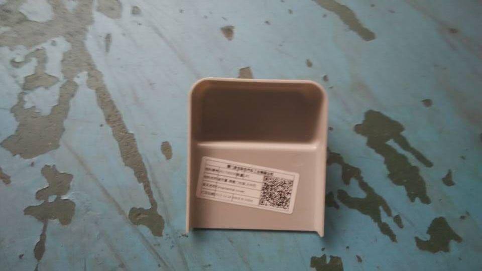 Decorative cover-passenger door bracket, large minibus, ABS, 121842 light colors, lower part-1