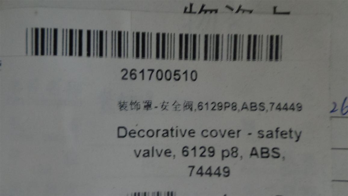 Decorative cover-safety valve, 6129P8, ABS, 74449 gray-white-1