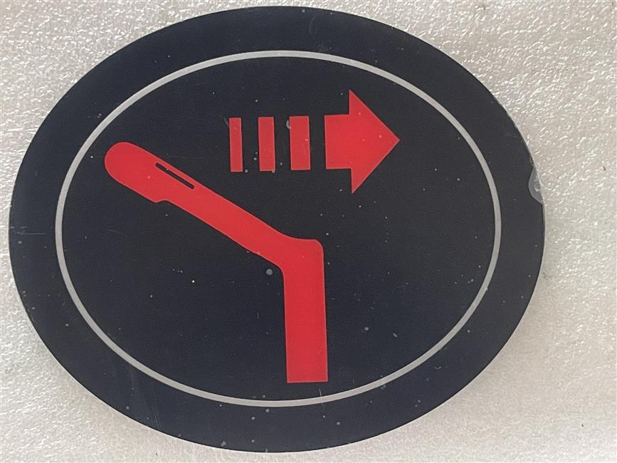 Safety door glass, safety door handle cover plate plexiglass, 6105AY, black printing pattern