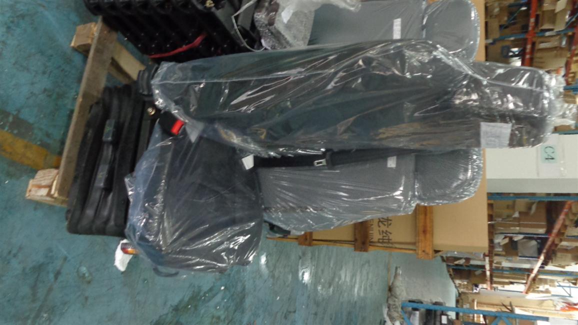 Mechanical driver chair, J15-5, three-point seat belt, handrails, genuine leather fabric-1