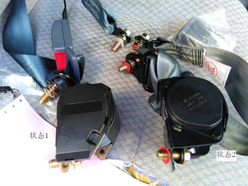 Seat belt, three-point type, rolling, 3C certification-2