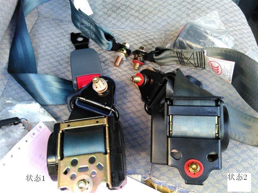 Seat belt, three-point type, rolling, 3C certification-3