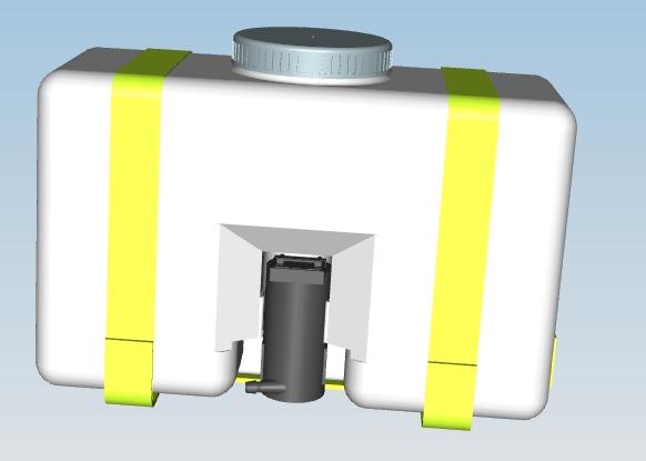 Scrubber, XD206-3L, Ruian Yaxing 3L, type fixe