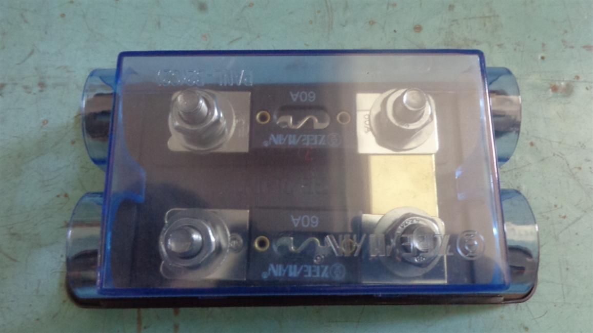 Fuse box, two-way 60A fuse box BANL-C2