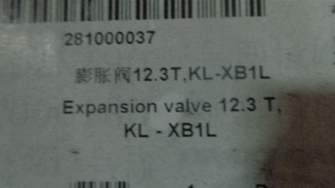 Expansion valve 12.3T, KL-XB1L-1