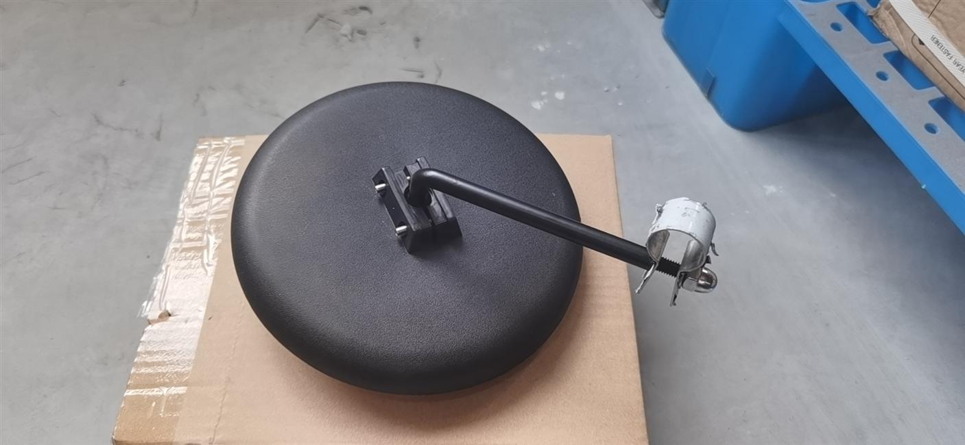 Special extended round mirror rod + large round mirror with diameter 200 curvature 220