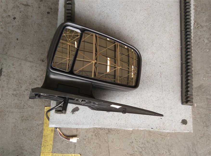 Rétroviseur extérieur, gouvernail gauche côté gauche, noir épais, électrique, clignotant électrique avec chauffage électrique miroir auxiliaire, KT-1