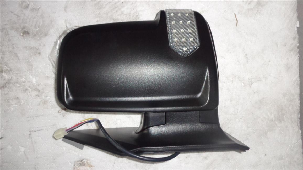 Rétroviseur extérieur, gouvernail gauche côté gauche, noir épais, électrique, clignotant électrique avec chauffage électrique miroir auxiliaire, KT-2