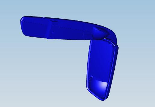 Left side, exterior rearview mirror, KW366, ear-free, electric heating