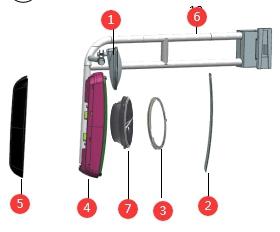 Rétroviseur extérieur droit, lumière du matin Wuxi, type de cadre en fer, dégivrage électrique, type double longueur