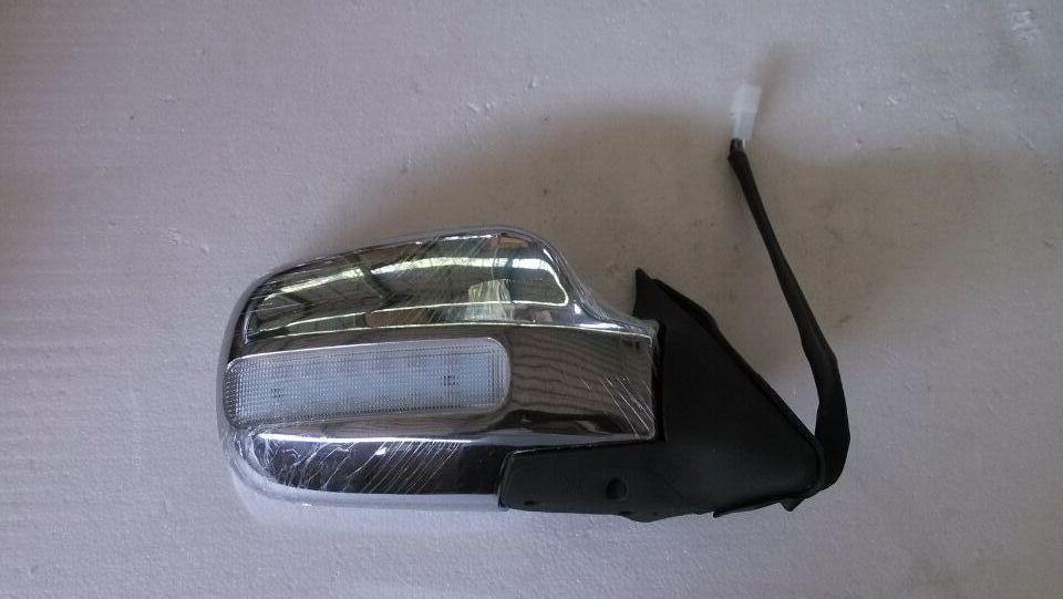 Exterior rearview mirror assembly, left rudder right side, thick-side chrome plating, electric, double lights, KS-1