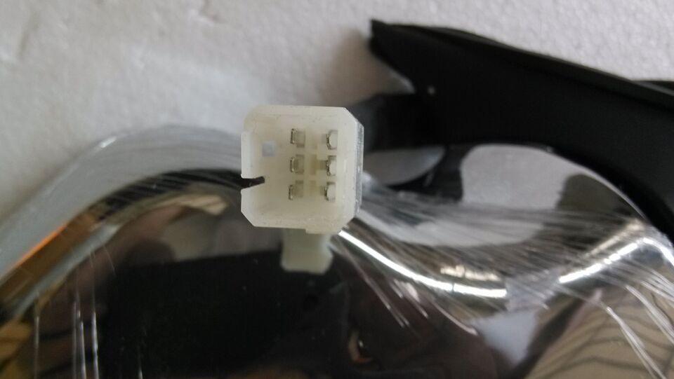 Exterior rearview mirror assembly, left rudder right side, thick-side chrome plating, electric, double lights, KS-2