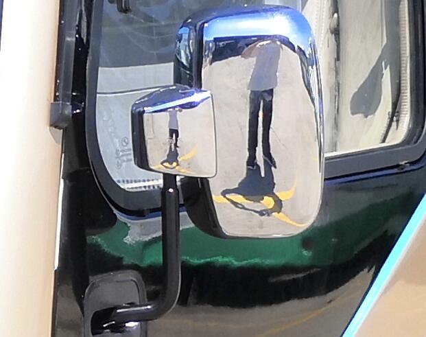 Left front exterior rearview mirror, DG2001B, iron frame type, electric defrost, new China Pakistan