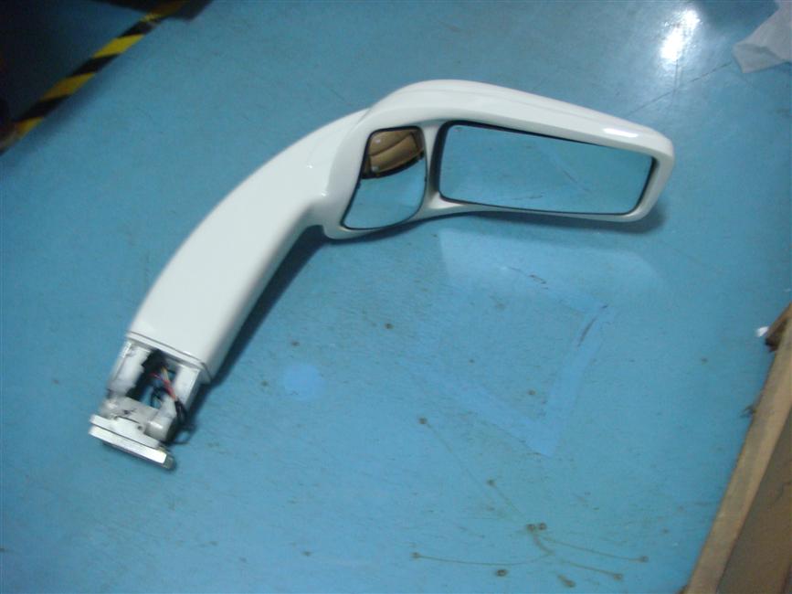 Left external rearview mirror assembly, Shanghai Mekron 6118, rabbit ear type, electric electric defrost, 6118Y