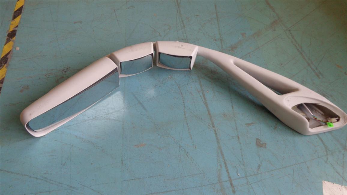 Left external rearview mirror assembly, Shanghai Shenshi SWFDC05F-D, rabbit ear type, electric electric defrost, 6111Y-1