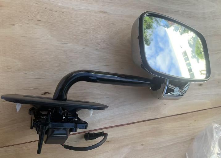 Left front exterior rearview mirror, DG2001B, iron frame type, electric defrost, new China Pakistan 6716AY