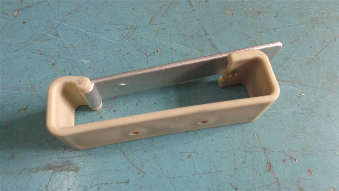 Double-sided curtain hook, gray-white