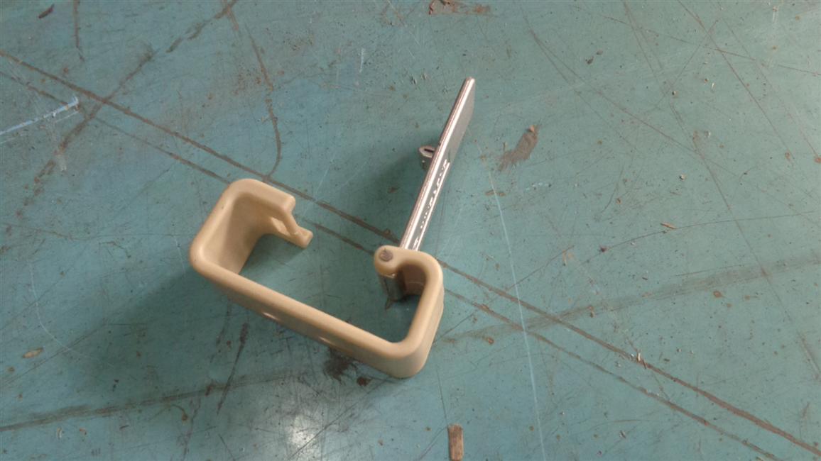 Single side curtain hook, gray white-1