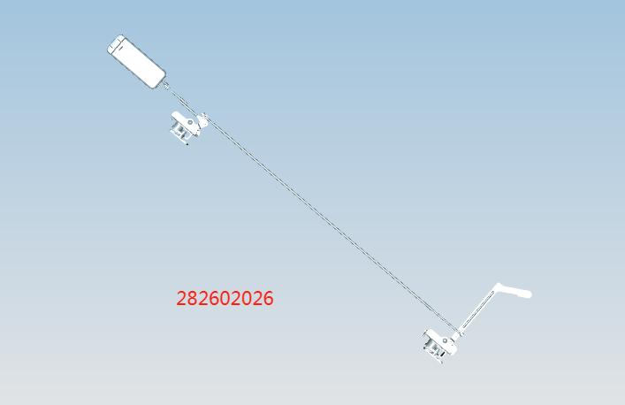 Exterior door lock, 6901Y, safety door lock (right), Seagull