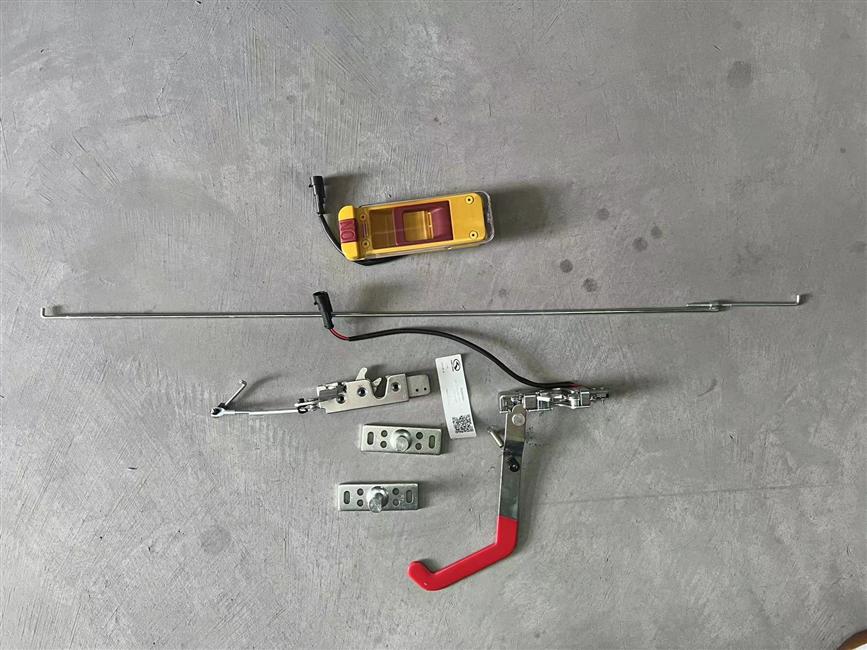 Safety door lock, 6112AY, iron frame aluminum door panel safety door, MS17B-7000