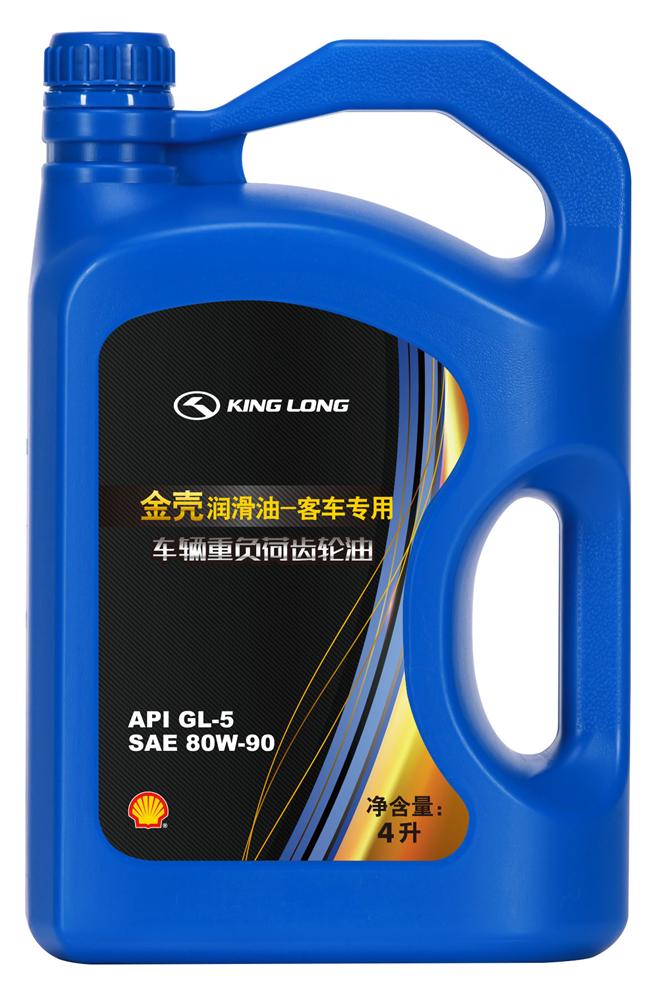 Gold shell gear oil, GL-5, 80W-90, 4L-3