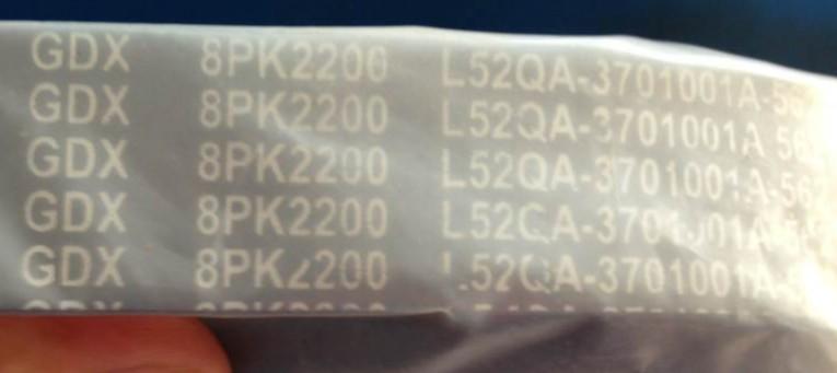 Host belt, 8PK2200, YC6L330-42