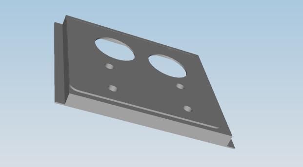 Front control bracket - transmission control, short rod and two flexible shafts MK4, frame belt