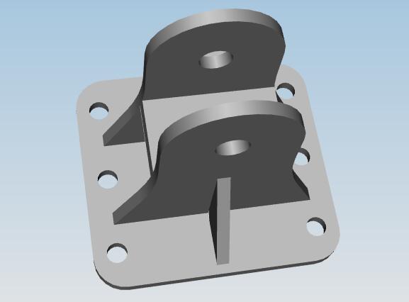 Bracket-front stability rod hanging rod