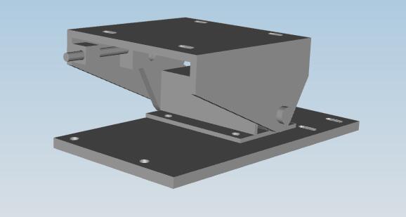 Compressor upper base plate, right-mounted, 4NFCY, ROSTA with transition wheel