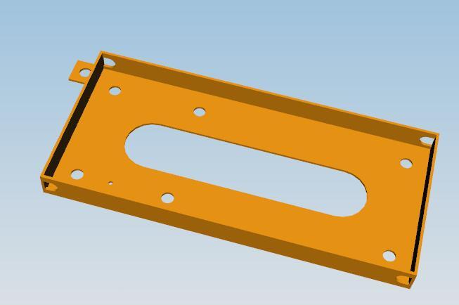 Installation board - electrical components, retarder control box, Q235A t=2.0-1
