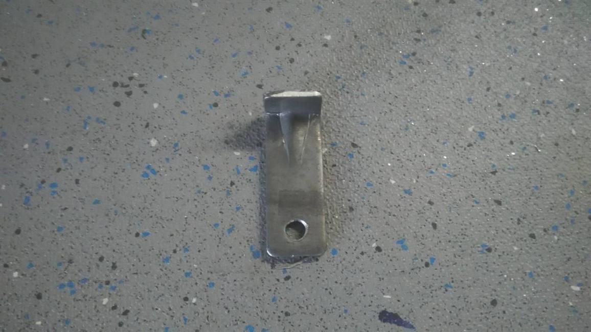 Bloc de limite de la poutrelle, Q235A t=3,0, 20*40, butée de la porte murale en fer angle