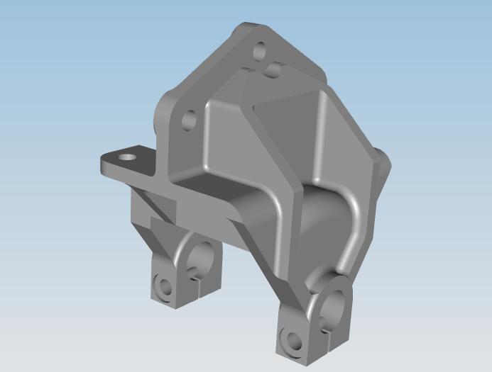 Front bracket-front leaf spring fixing, φ30, 90, casting