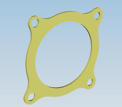 Газовая сборка, квадратная, 4-D13 Распределительный круг D165