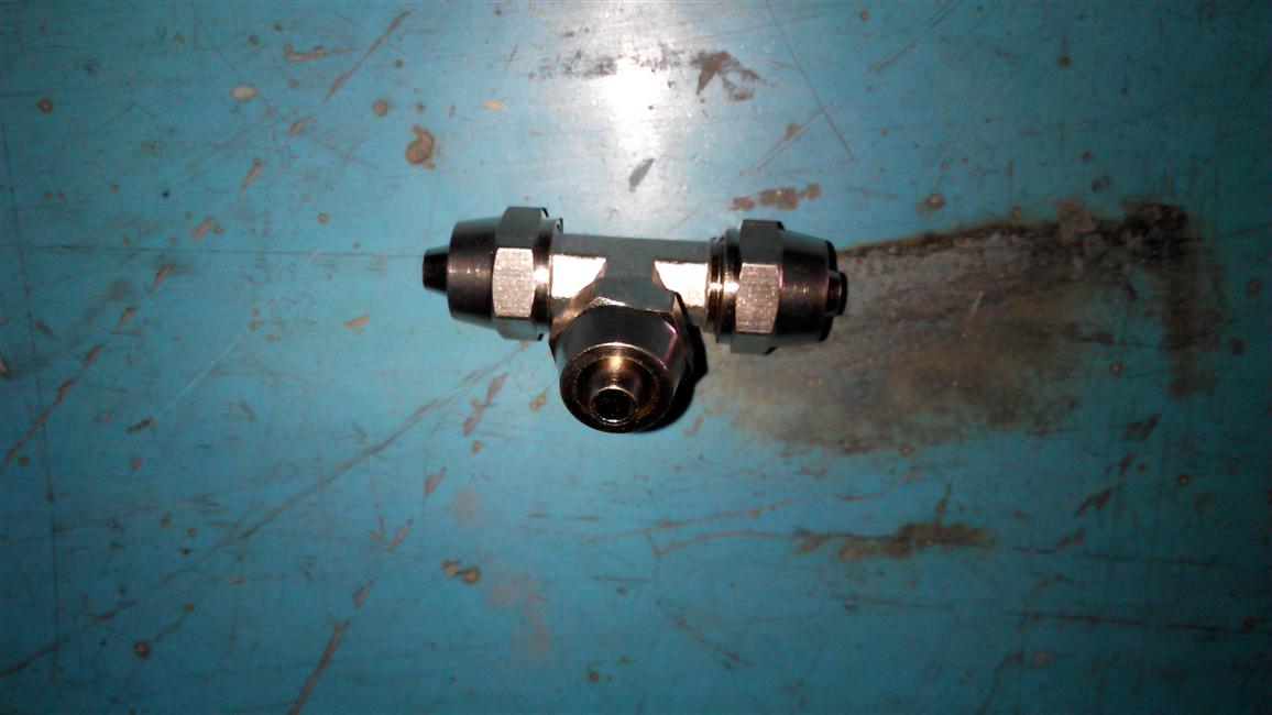 Connecteur Tee, M8, M8, M8, type femelle de serrure en cuivre