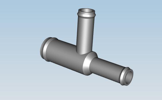 Tee connector, 25mm, 16mm, 16mm