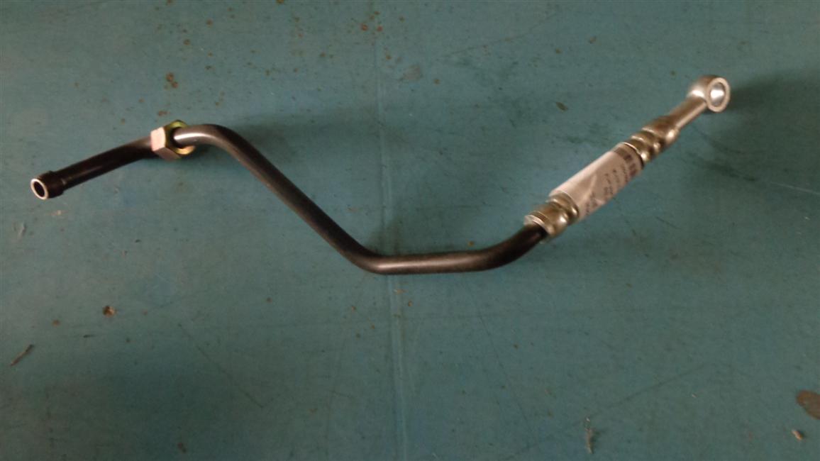 Fuel pipe assembly, D14,533, braided pipe