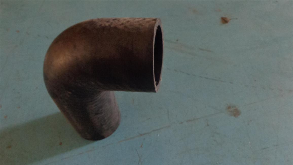 Cooling hose, EPDM, D58-D60, flat bent pipe-90°, 100*140