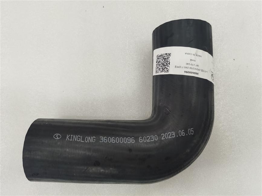 Cooling hose, EPDM, D58-D60, flat bent pipe-90°, 170*140-1