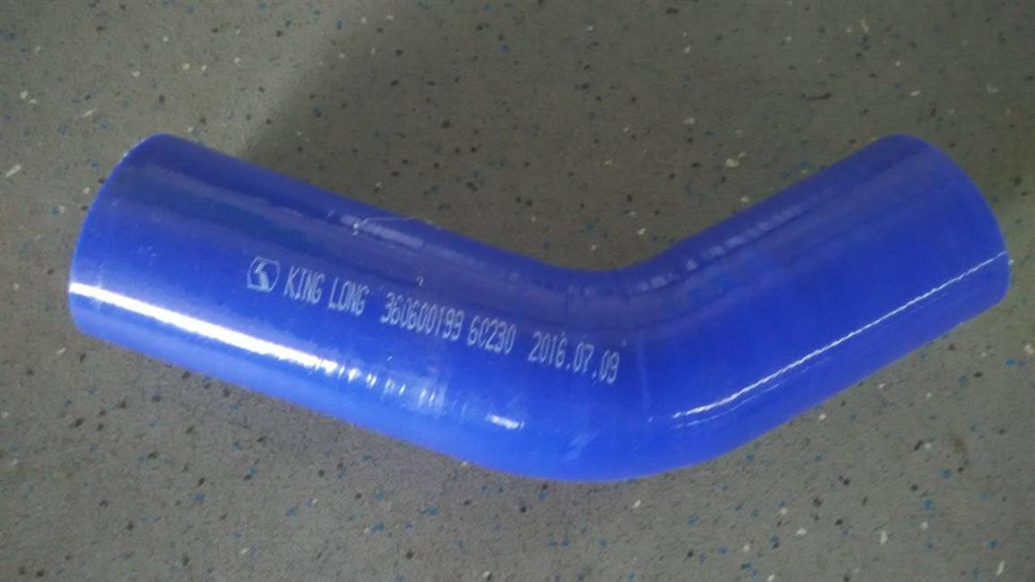 Холодящий шланг, силикон, D50, плоский поворотный трубопровод 135°, 110*150