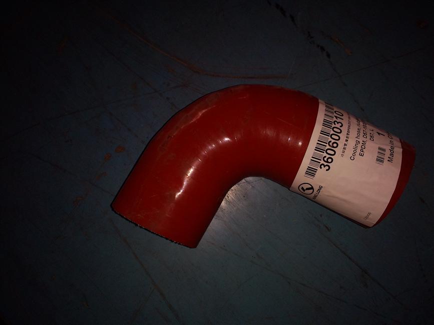 Cooling hose, EPDM, D57, flat bent pipe-90°, 100*130-1