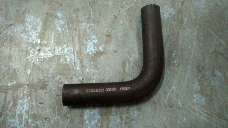 Cooling hose, EPDM, D25, flat bent pipe-90°, 150*200