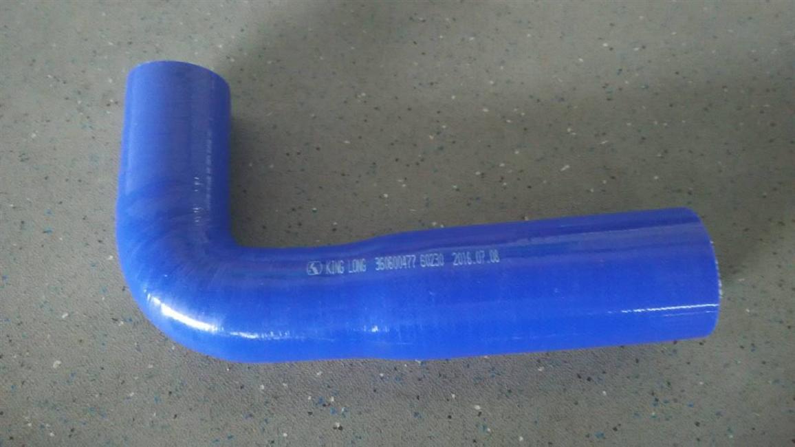 Cooling hose, silicone, D50-D60, flat bent pipe-90°, 140*290