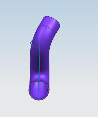 Cooling hose, silicone, D55-D60, space tube, 45*174*362-1