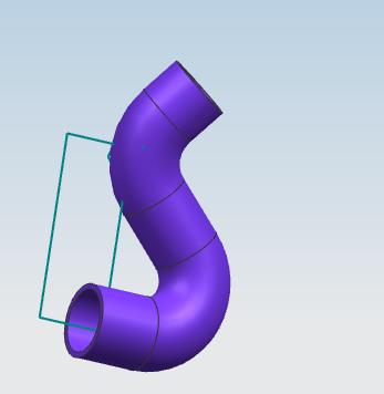 Cooling hose, silicone, D55-D60, space tube, 45*174*362